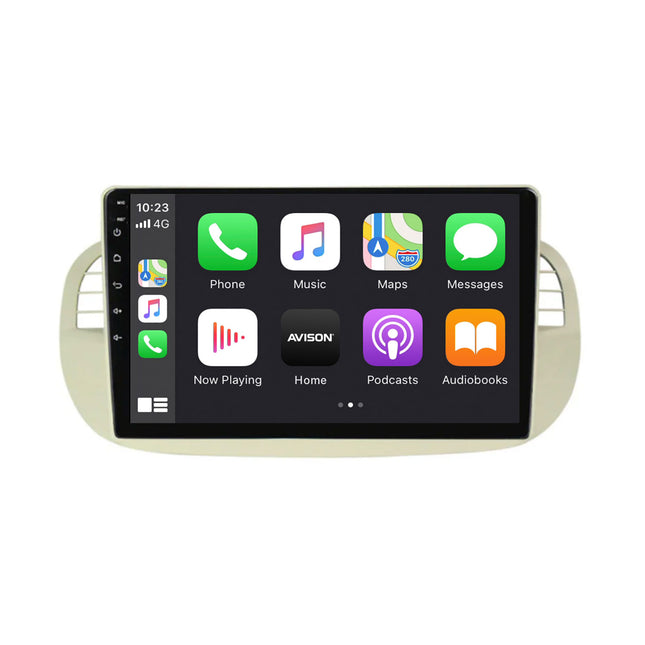 Navigation for Fiat 500 | Full Touch | Carplay | Android | DAB | Bluetooth | White | XR4