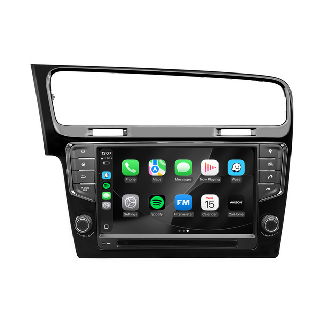 Navigatiesysteem voor VW Golf 7 | CarPlay | Android | DAB+ | Bluetooth | Zwart