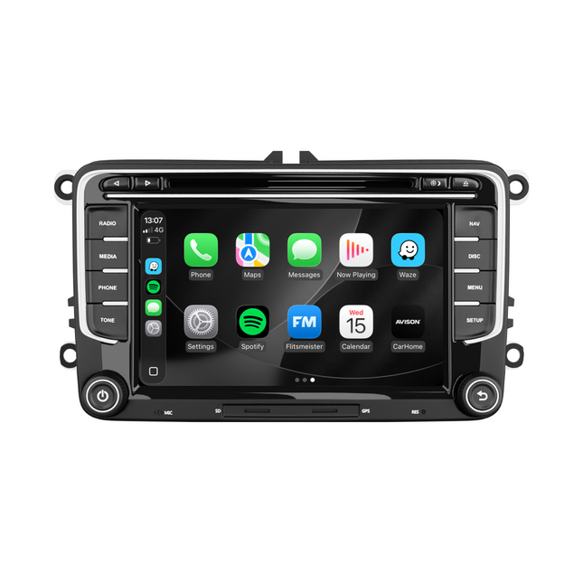 Navigation for VW Seat & Skoda 7" | Carplay Wireless | Android Auto | DAB+ | 64 GB