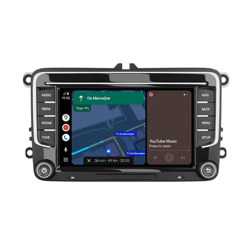 Apple CarPlay & Android Auto Autoradio voor VW, Seat & Skoda - 7" QLED, DAB+, 64GB, GPS - AVN-R570