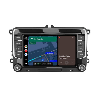 Apple CarPlay & Android Auto Autoradio voor VW, Seat & Skoda - 7" QLED, DAB+, 64GB, GPS - AVN-R570