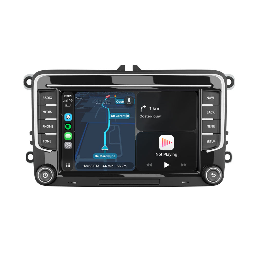Apple CarPlay & Android Auto Autoradio voor VW, Seat & Skoda - 7" QLED, DAB+, 64GB, GPS - AVN-R570