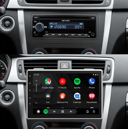 Stereo auto universale a 1 DIN con display QLED da 10,1" | CarPlay | Android Auto | Bluetooth | Linux