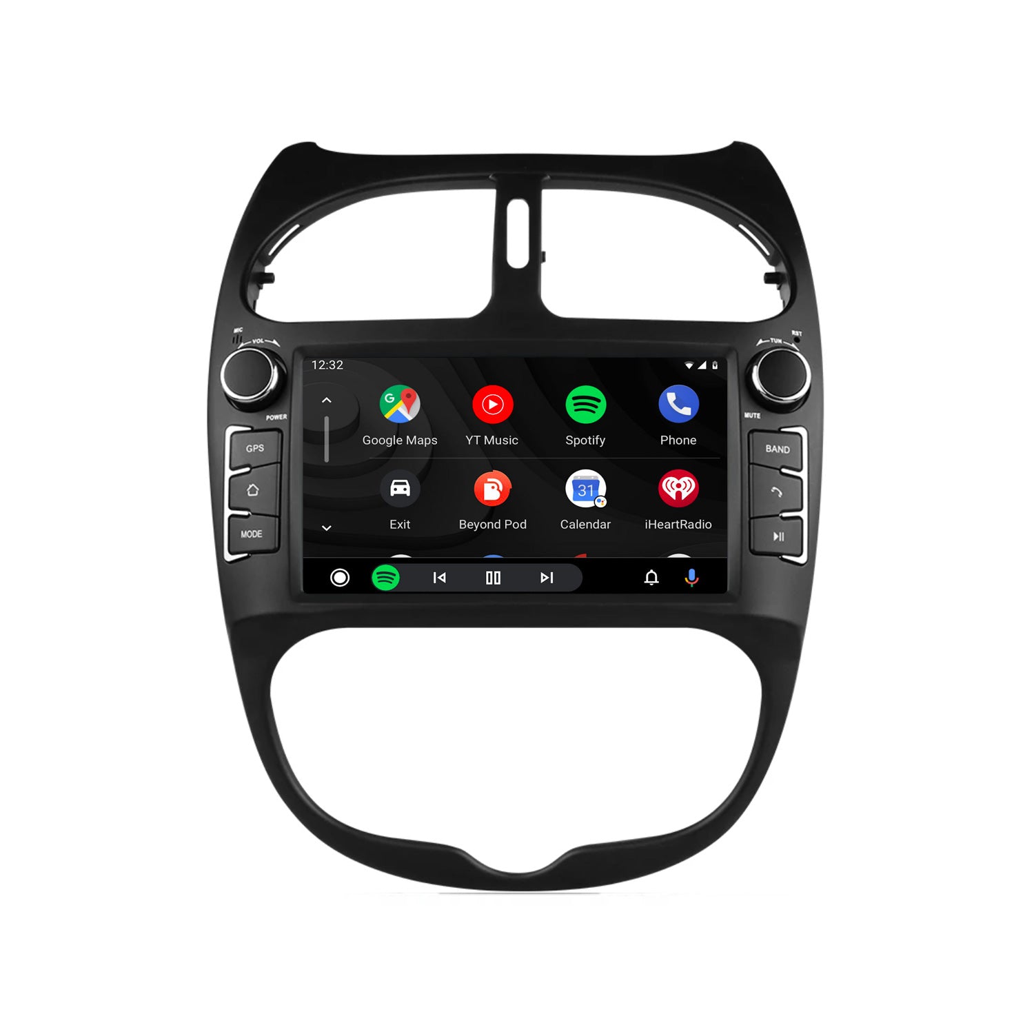 Autoradio Android 13 Pour Peugeot 206 (2002-2010) - 7 Pouces, CarPlay/Android Auto, GPS, WiFi, Bluetooth, Caméra De Recul - 2Go+32Go