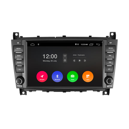Navigation för Mercedes W203 W209 CLS CLK | Carplay | Android | DAB | Bluetooth