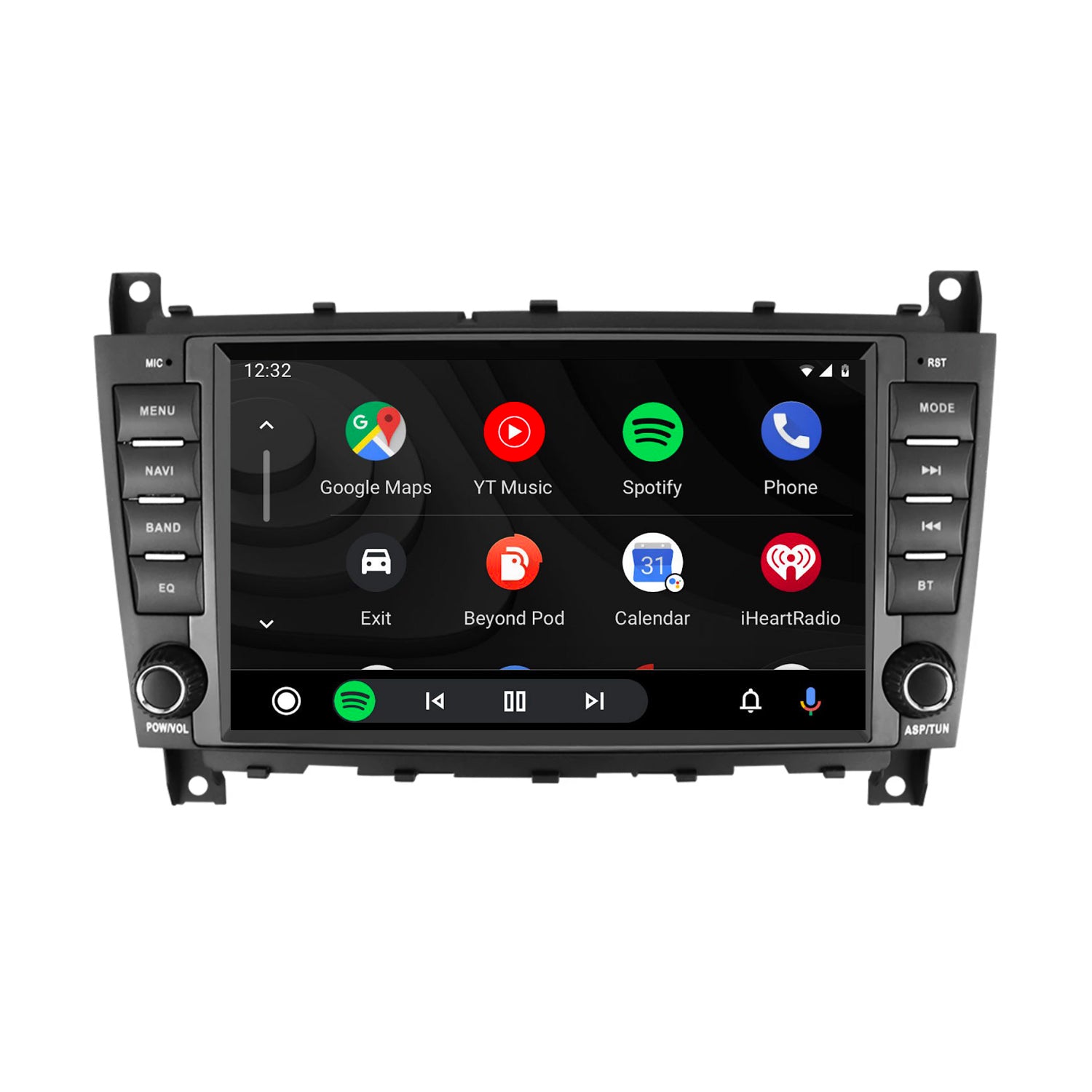 HIZPO 8-Inch Android 12 Car Stereo For Mercedes Benz C Class W203 & CLK W209 With GPS, Carplay, 2GB+32GB
