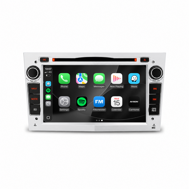 Navigatie voor Opel Zilver 7" | Carplay | Android | DAB+ | Bluetooth | WIFI | CD