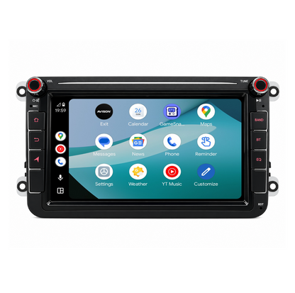 Navigation för VW Seat & Skoda 8 tum | Carplay | Android | DAB+ | Bluetooth | WiFi | AVN-R522