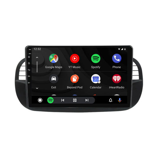 Navigering för Fiat 500 | Full touch | Carplay | Android | Dab | Bluetooth | Svart | Xr4