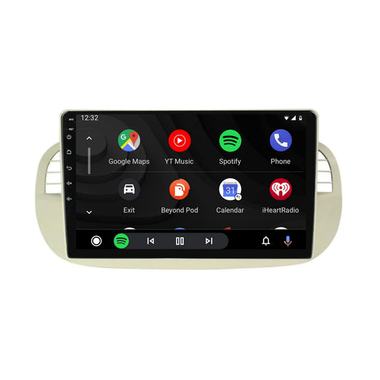 Navigation pour Fiat 500 | Full Touch | Carplay | Android | DAB | Bluetooth | Blanc | XR4