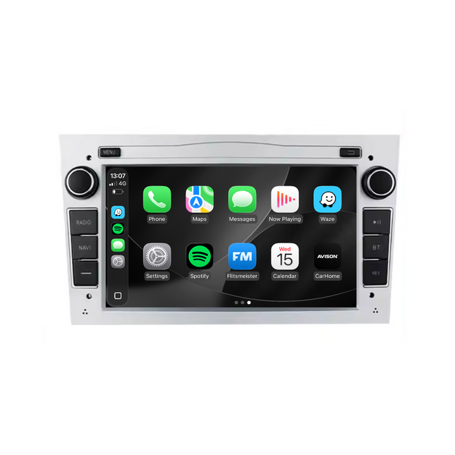 Navigatie voor Opel Zilver 7" | Carplay | Android | DAB+ | Bluetooth | 32GB
