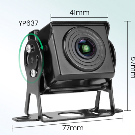 Caméra de recul 1080P AHD pour grands véhicules | Robuste | Objectif grand angle 170 | Câble 15M