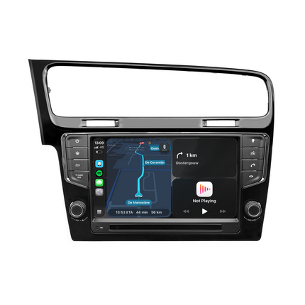 Sistema di navigazione per VW Golf 7 | CarPlay | Android | DAB+ | Bluetooth | Nero