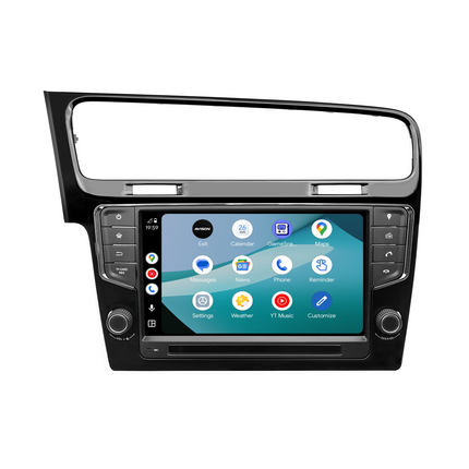 Sistema di navigazione per VW Golf 7 | CarPlay | Android | DAB+ | Bluetooth | Nero