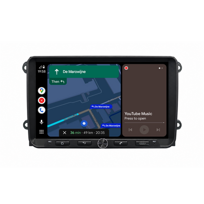 9" QLED Car Radio Navigation for VW, Seat & Skoda - Wireless CarPlay & Android Auto - AVN-R597