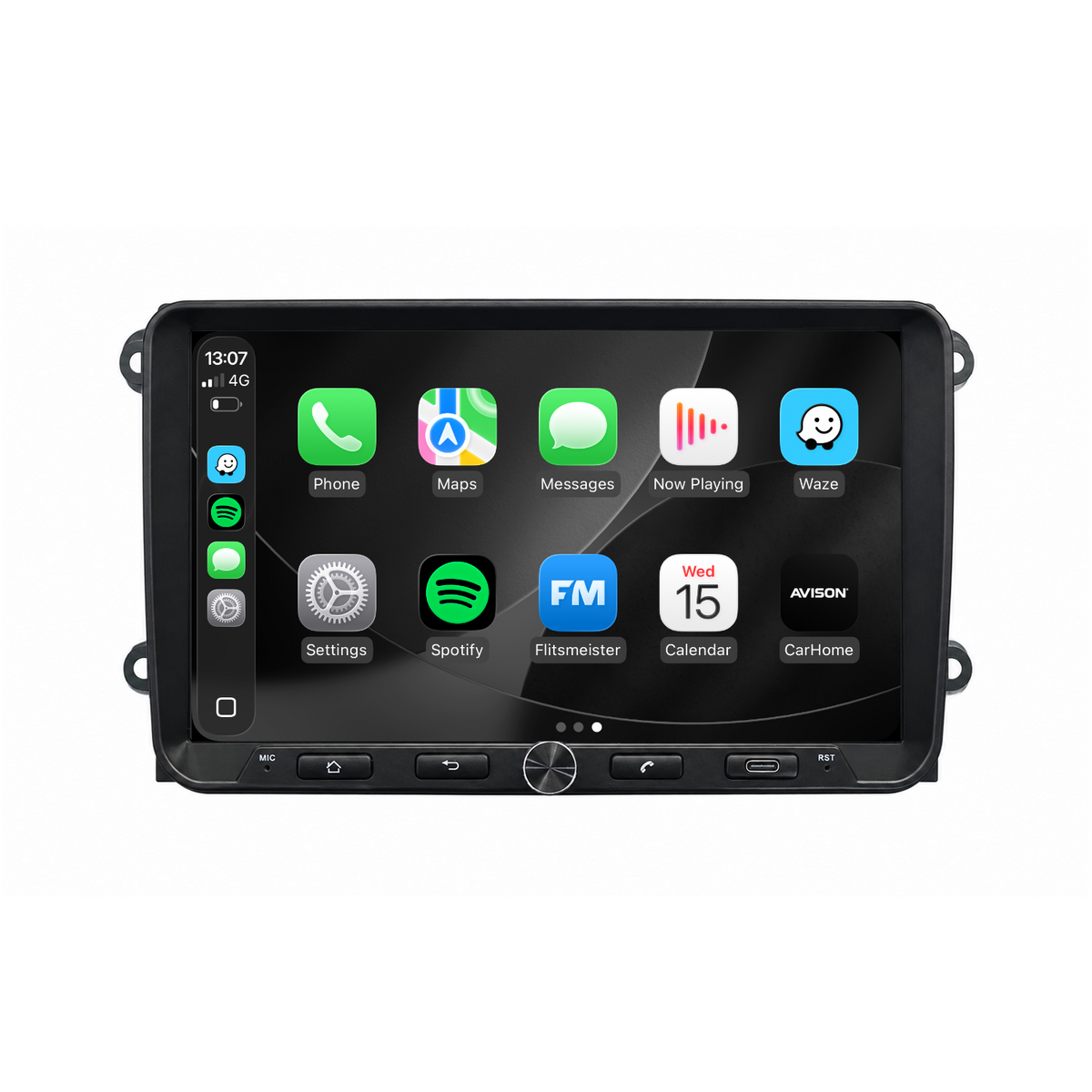 9" QLED Car Radio Navigation for VW, Seat & Skoda - Wireless CarPlay & Android Auto - AVN-R597