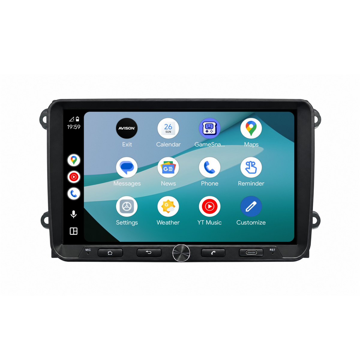 9" QLED Car Radio Navigation for VW, Seat & Skoda - Wireless CarPlay & Android Auto - AVN-R597