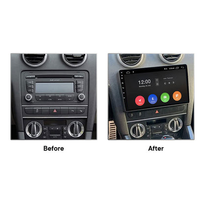 Navigatie voor Audi A3 met 9 inch scherm | Carplay | Android Auto | DAB | Bluetooth | 64 GB