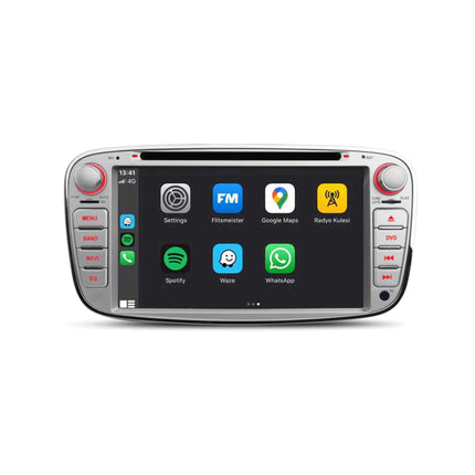 Autoradio & Navigation für Ford Oval Silber | CarPlay | Android | WIFI | DAB+ | Bluetooth | 32GB