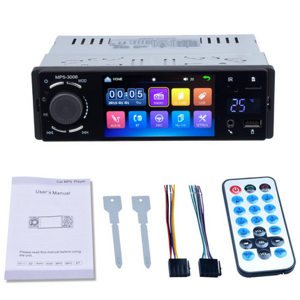 Universal 1 Din Car Stereo z ekranem 4 "| Bluetooth | FM | Aux | aparat