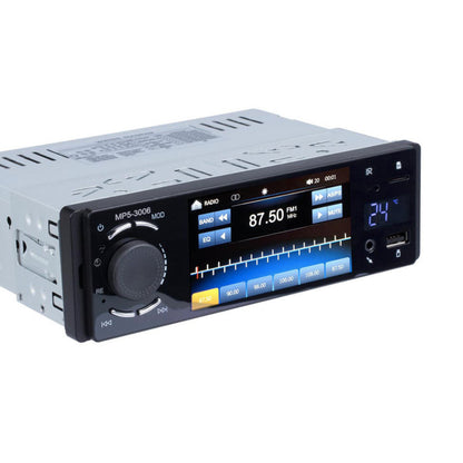 1 DIN Autoradio Met 4" Touchscherm | Bluetooth | FM | AUX | Camera