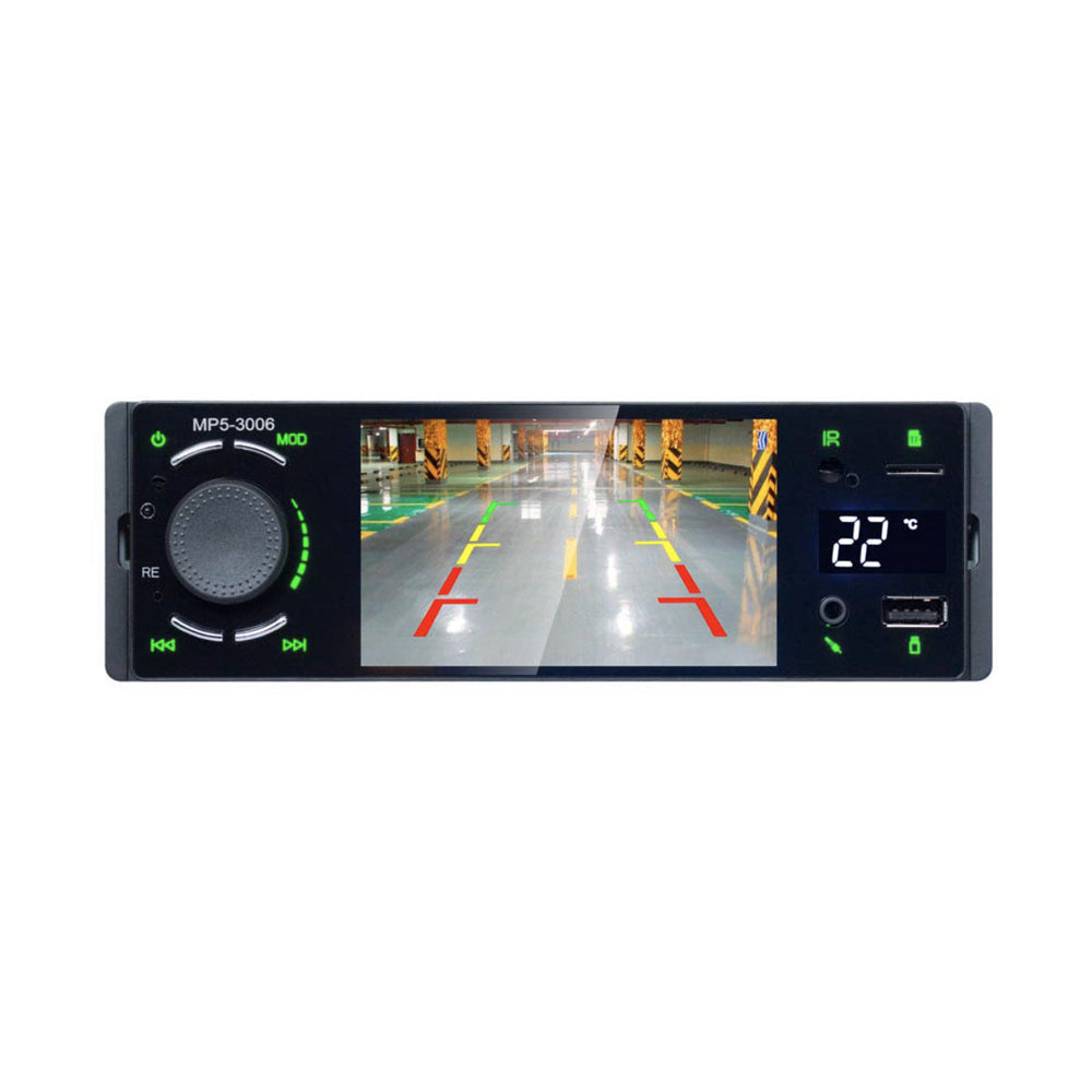 1 DIN Autoradio Met 4" Touchscherm | Bluetooth | FM | AUX | Camera